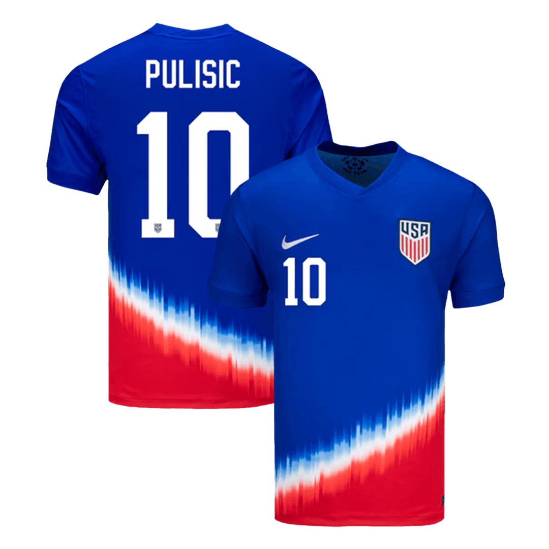 PULISIC #10 Verenigde Staten Uitshirt 2024 Blauw
