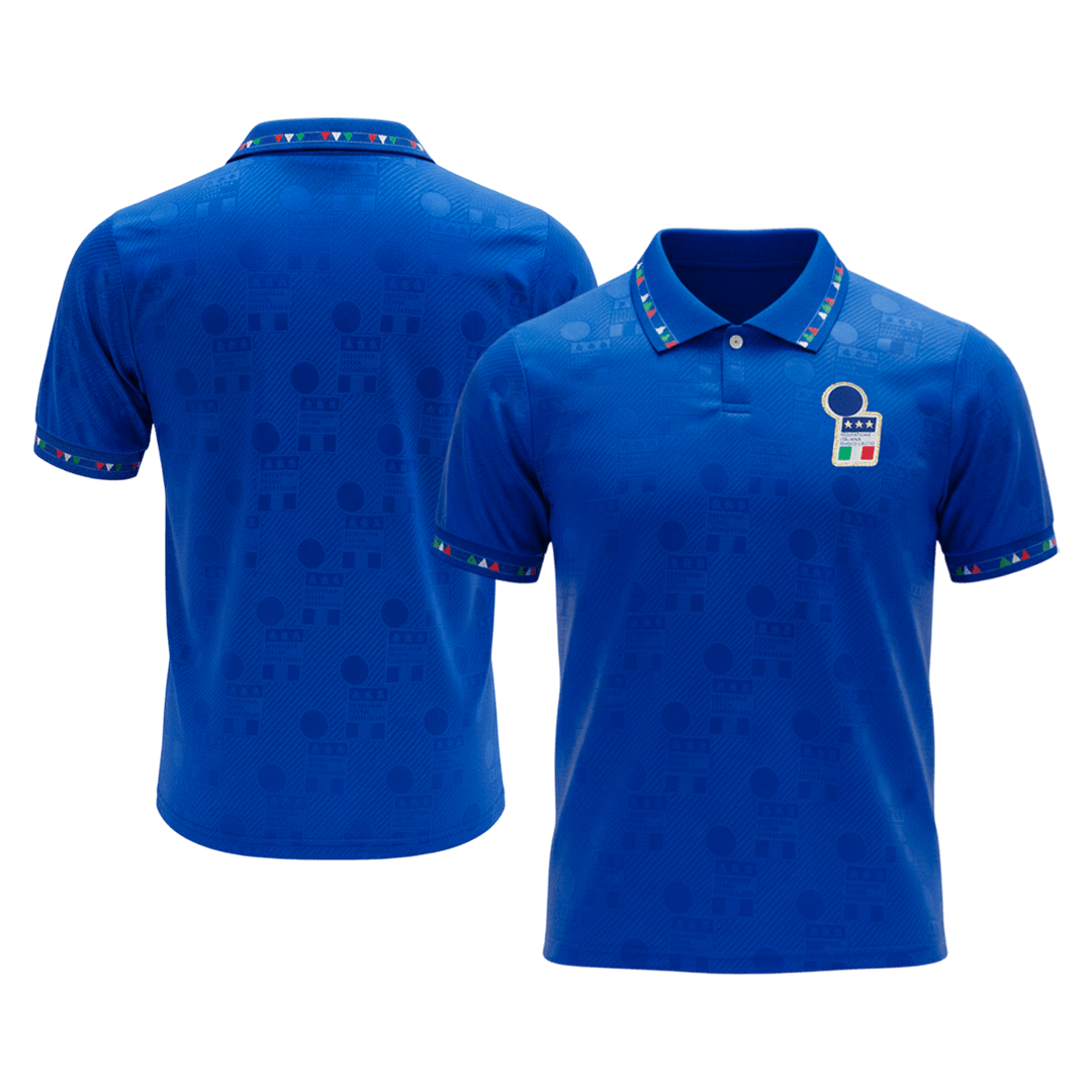 Retro Italië Thuis Shirt 1994 Blauw