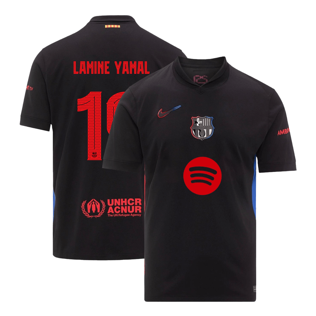 LAMINE YAMAL #19 Barcelone Extérieur Maillot 2024/25 - UCL (Spotify Logo Without Text) - Mon Maillot Foot Store