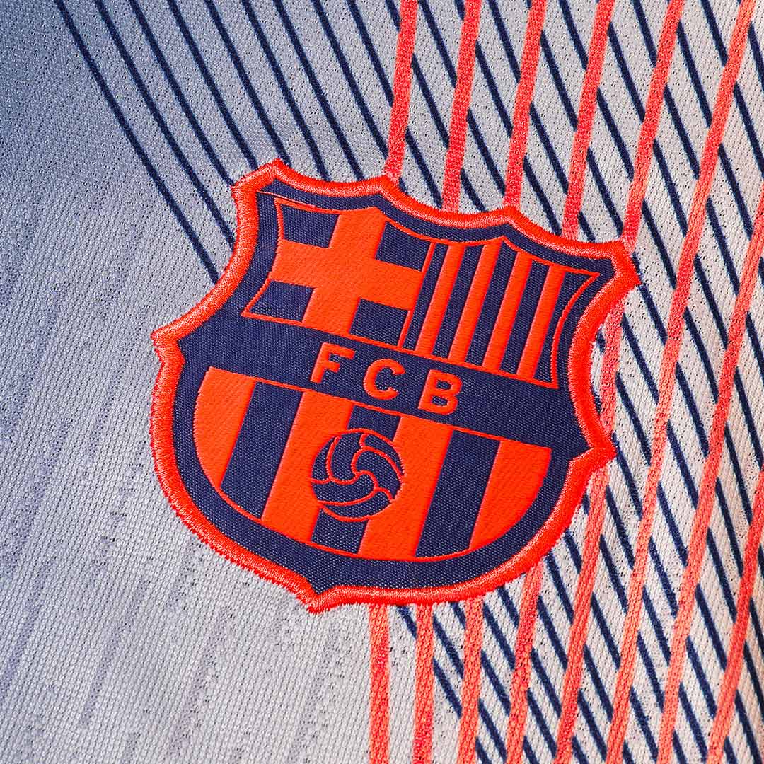 Barcelona Sweatshirt Kit 2025/26 Kinderen Zwart&Oranje