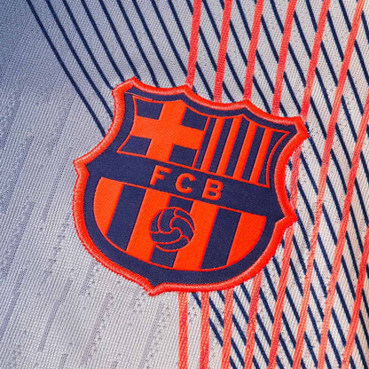 Barcelona Sweatshirt Kit 2025/26 Kinderen Zwart&Oranje
