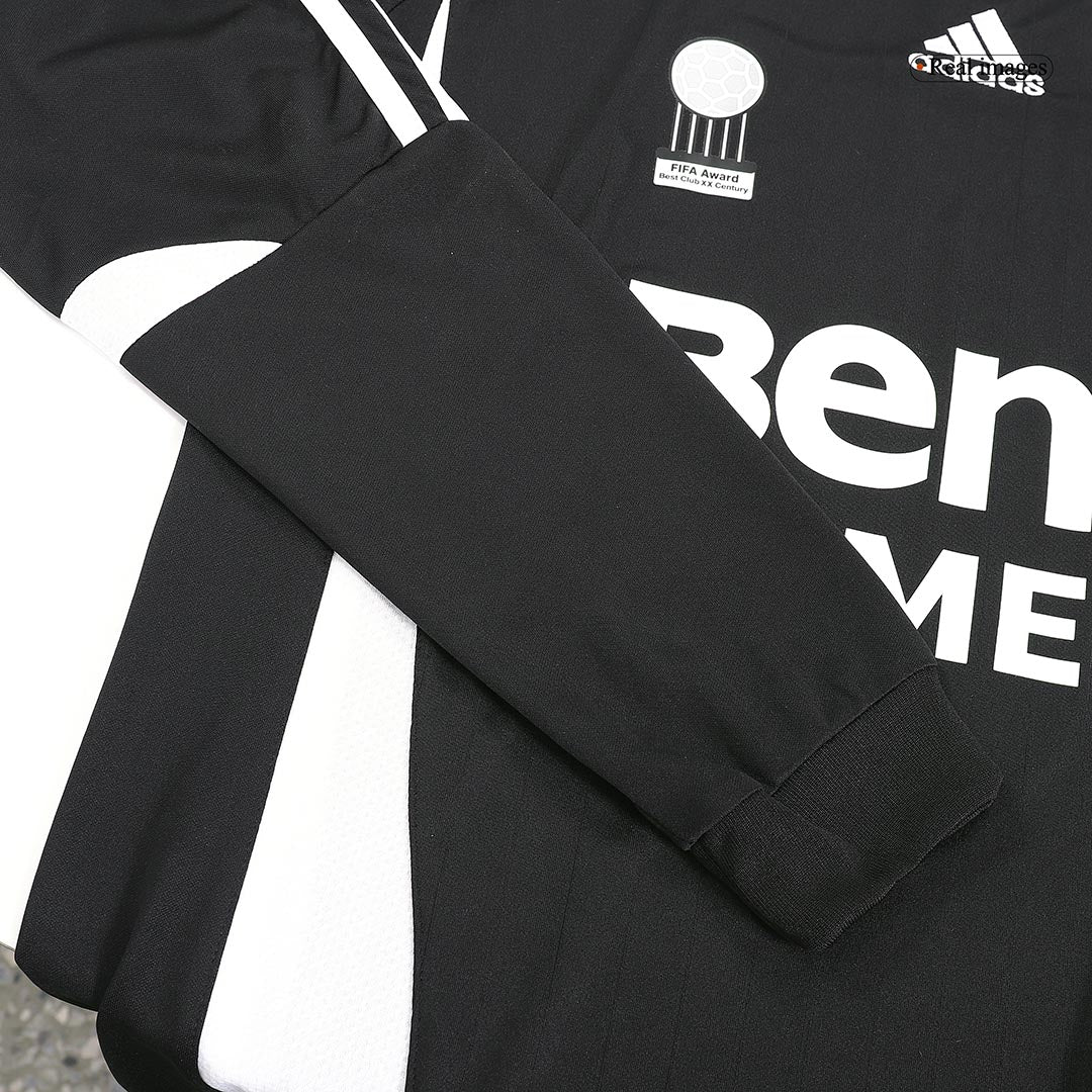 SERGIO RAMOS #4 Retro Real Madrid Uit Thuisshirt Lange Mouwen 2006/07