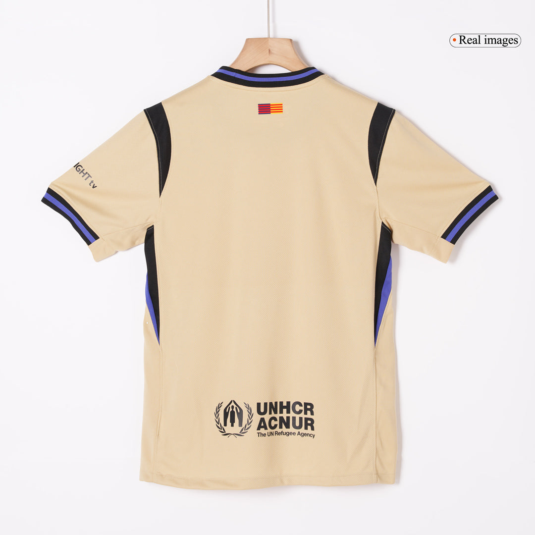 F.DE JONG #21 Barcelona Uit Thuisshirt 2025/26 Geel - UCL