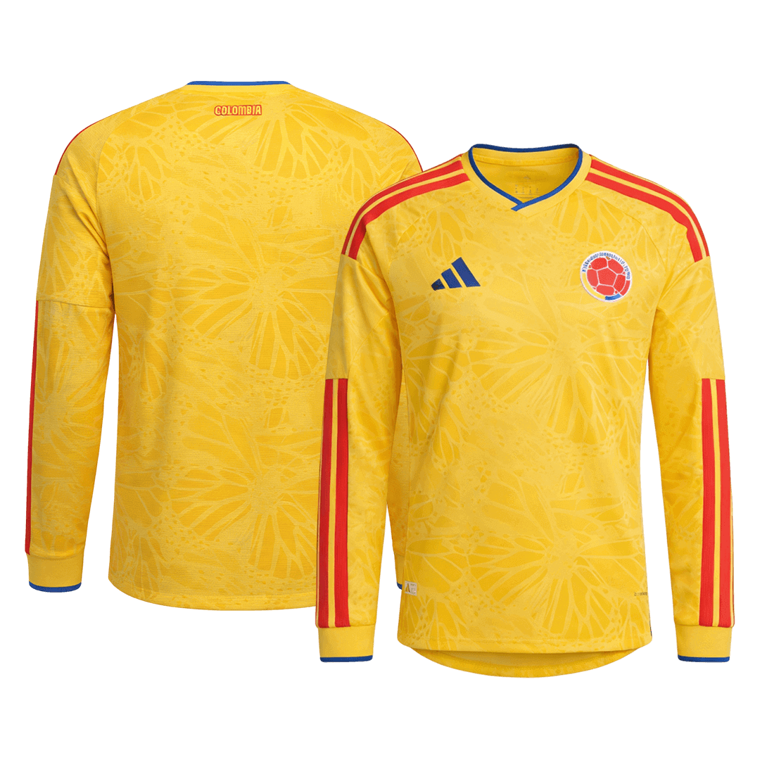 Colombia Thuisshirt Lange Mouwen - Wereldbeker 2026 Geel