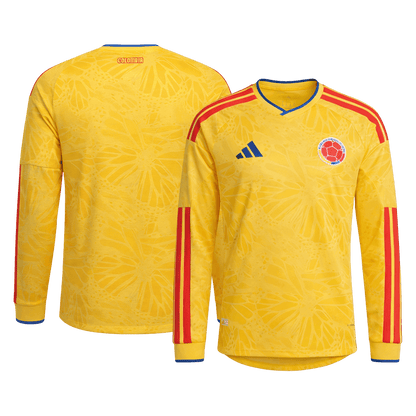 Colombia Thuisshirt Lange Mouwen - Wereldbeker 2026 Geel