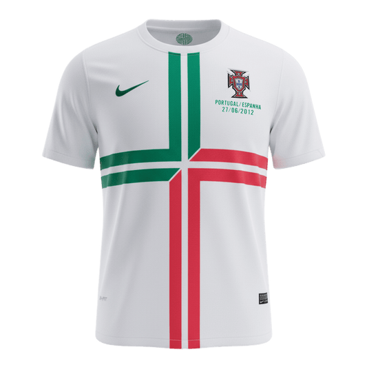 Retro Portugal Uitshirt 2012 Wit