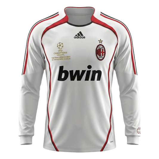 Retro AC Milan Uitshirt Lange Mouwen 2006/07 Wit