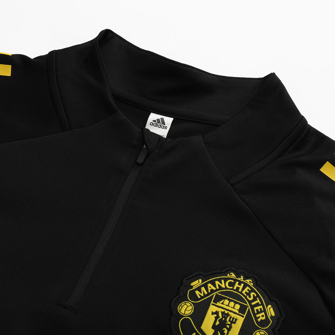 Manchester United Sweatshirt Tenue 2025/26 Kind Zwart