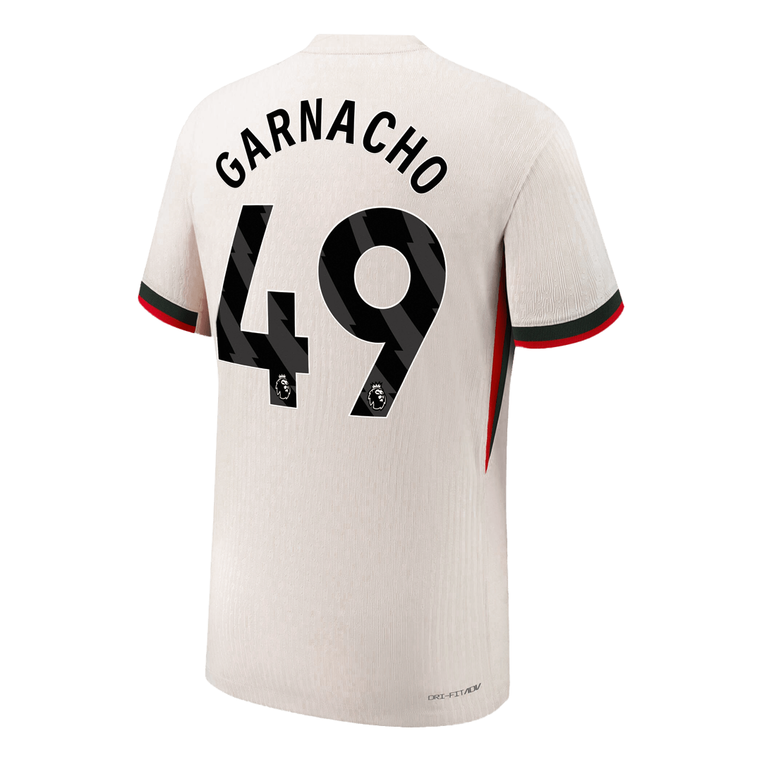 GARNACHO #49 Chelsea Uitshirt 2025/26 Wit Authentiek
