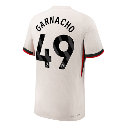 GARNACHO #49 Chelsea Uitshirt 2025/26 Wit Authentiek