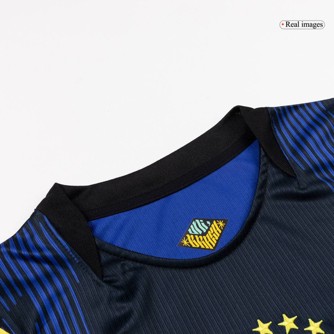JOÃO PEDRO #22 Brésil Extérieur Maillot - Coupe du Monde 2026 Bleu marine