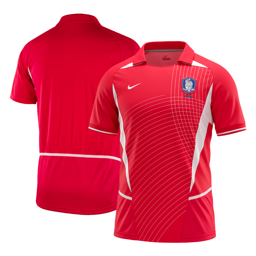 Retro Zuid-Korea Thuis Shirt 2002 Rood