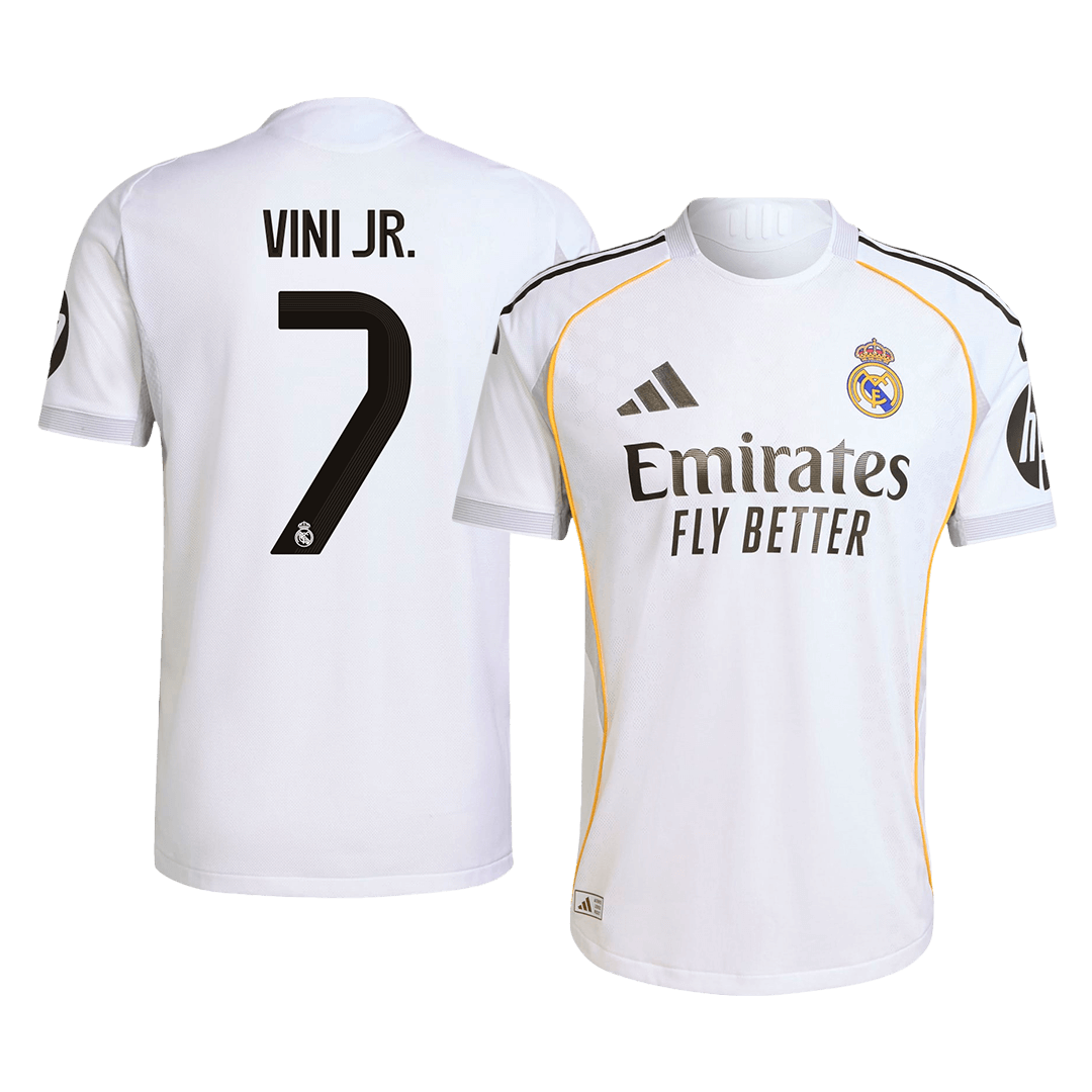VINI JR. #7 Real Madrid Thuisshirt 2025/26 Authentiek