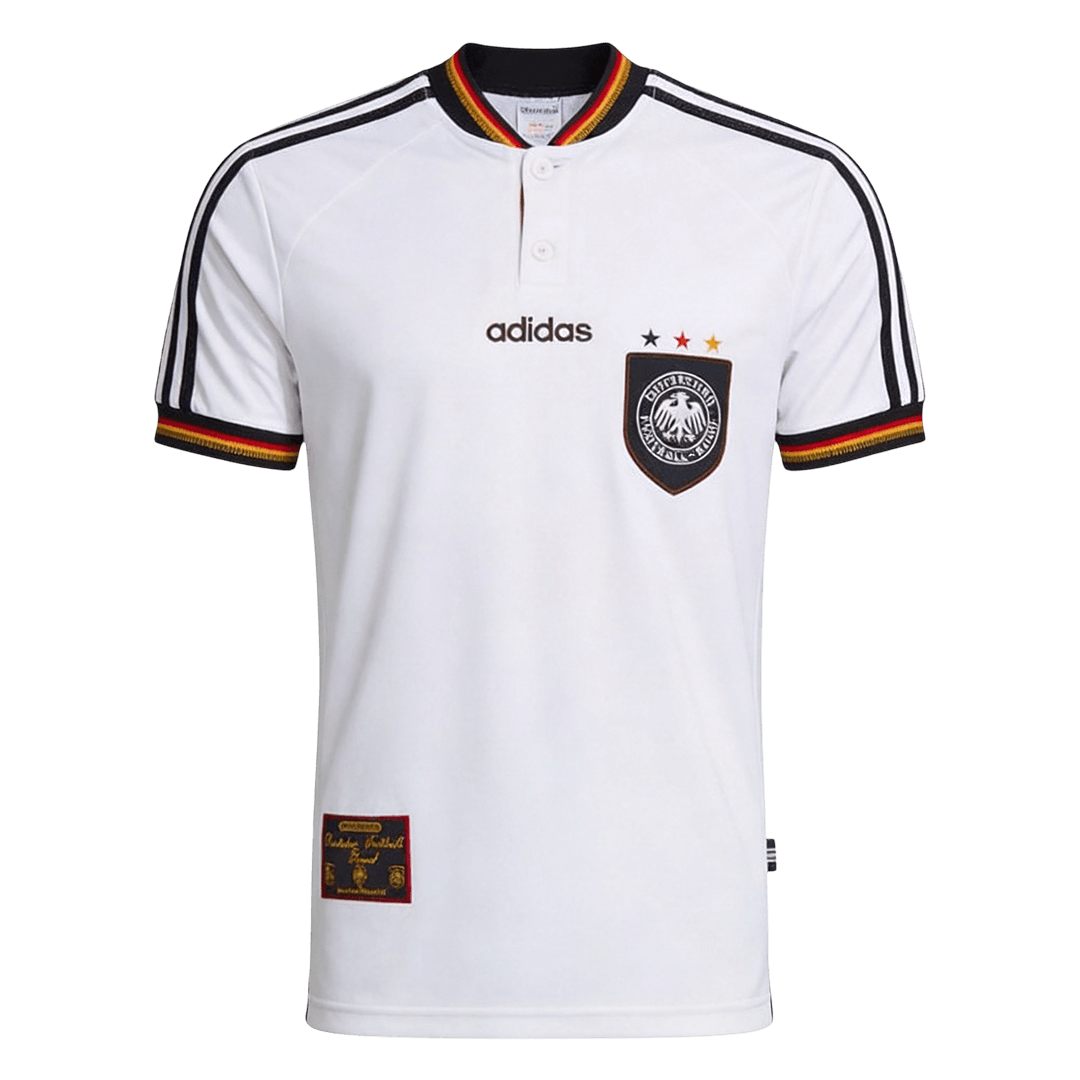 Retro Duitsland Thuis Shirt 1996 Wit