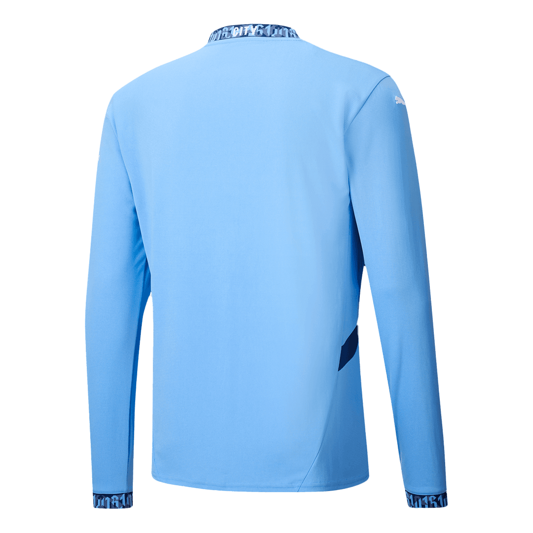Manchester City Thuisshirt Lange Mouwen 2024/25 Grote Maten