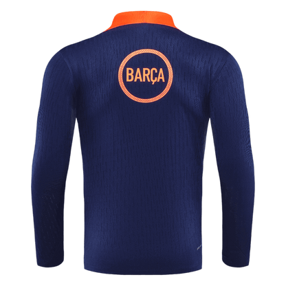 Barcelona Sweatshirt Kit 2025/26 Kinderen Zwart&Oranje