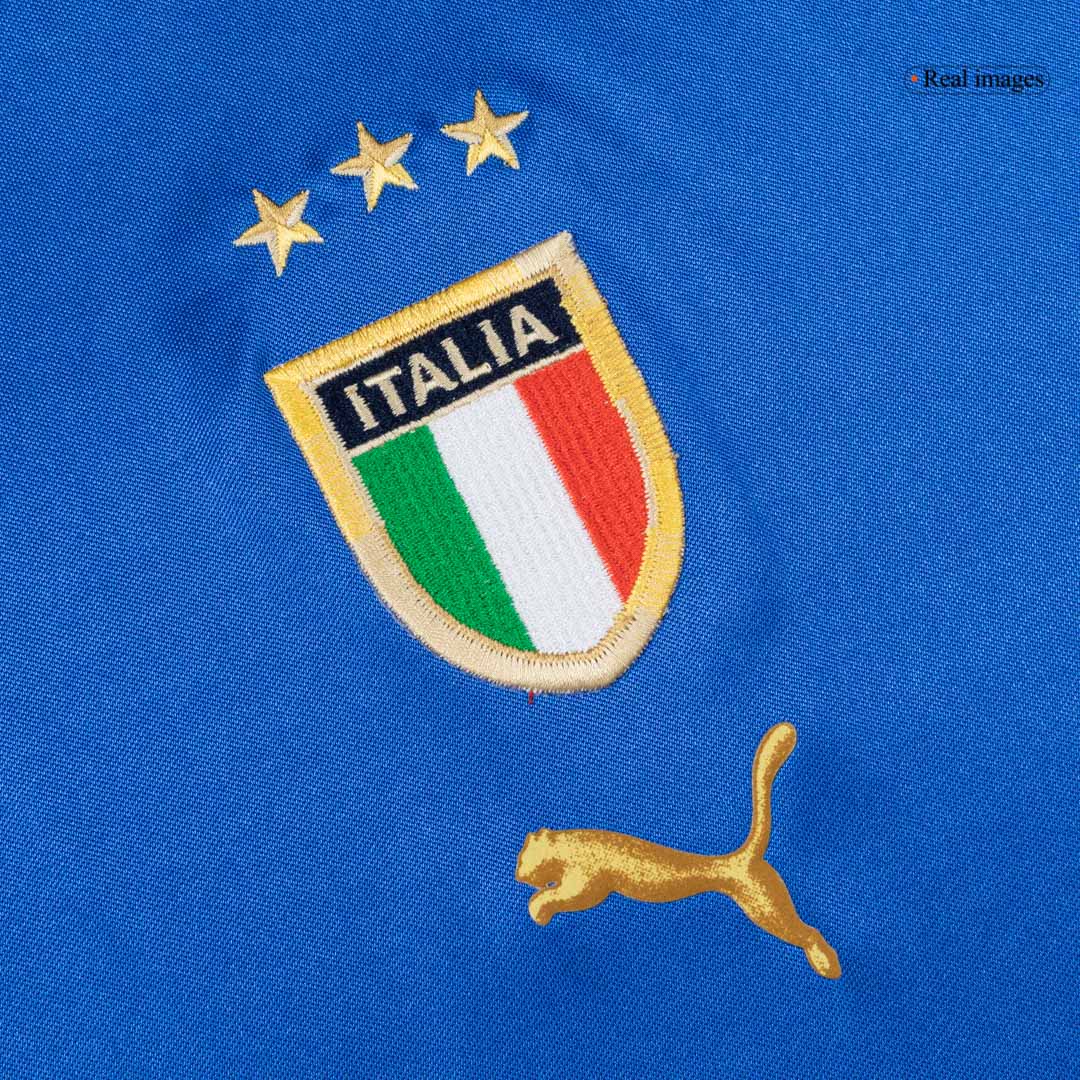 Retro Italië Thuisshirt 2004 Blauw
