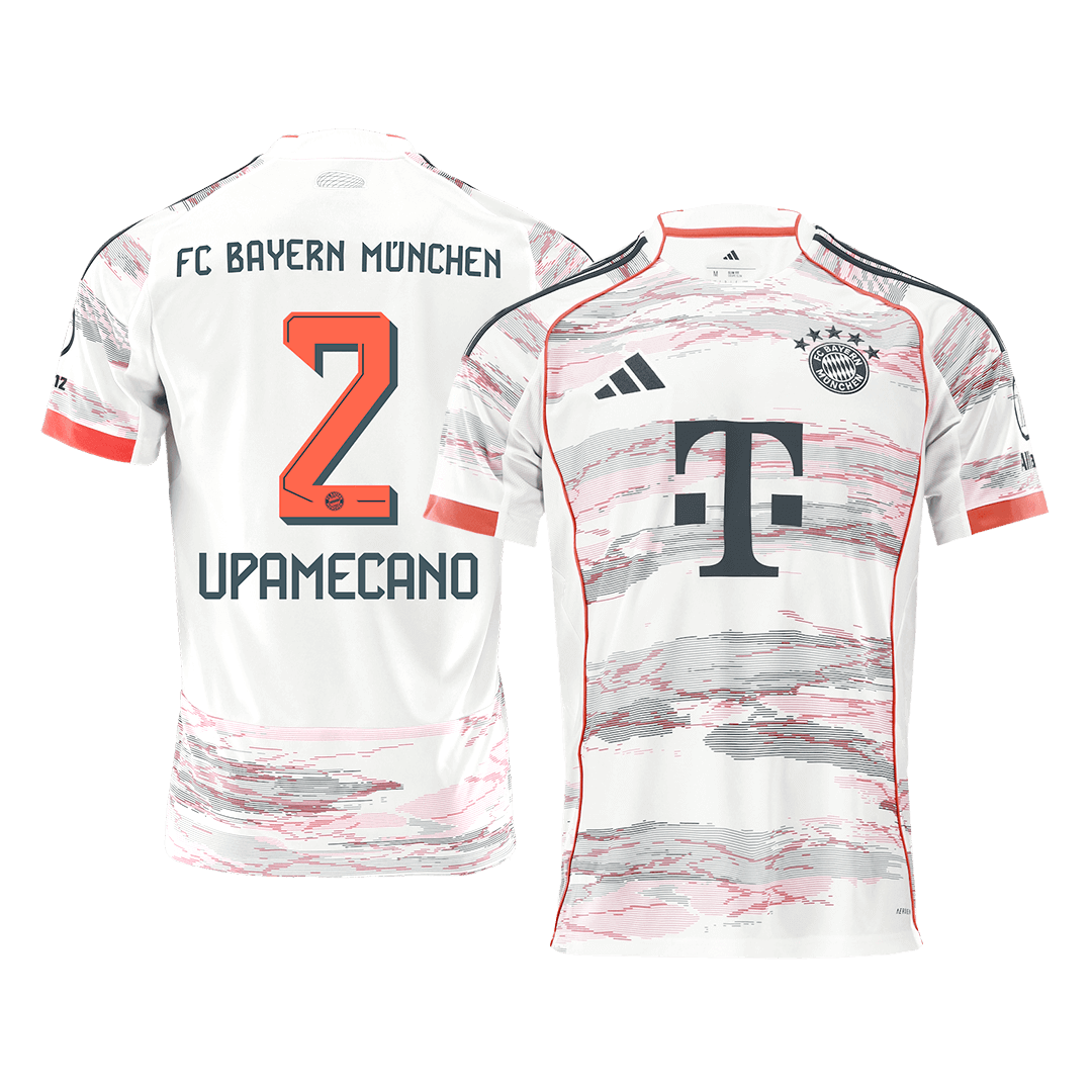 UPAMECANO #2 München Uitshirt 2025/26 Wit