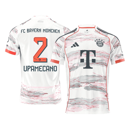 UPAMECANO #2 München Uitshirt 2025/26 Wit