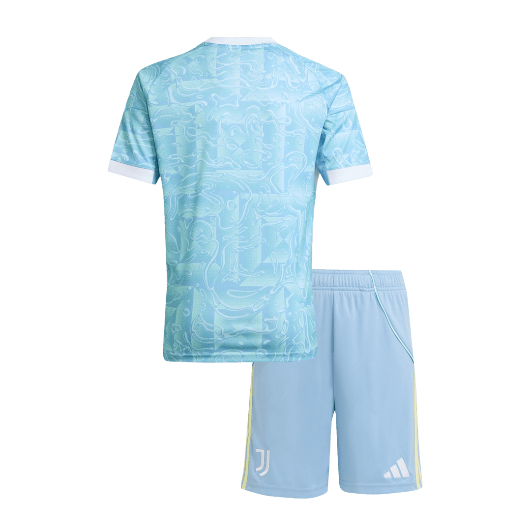 Juventus Uit tenue shirt 2025/26 Junior Blauw