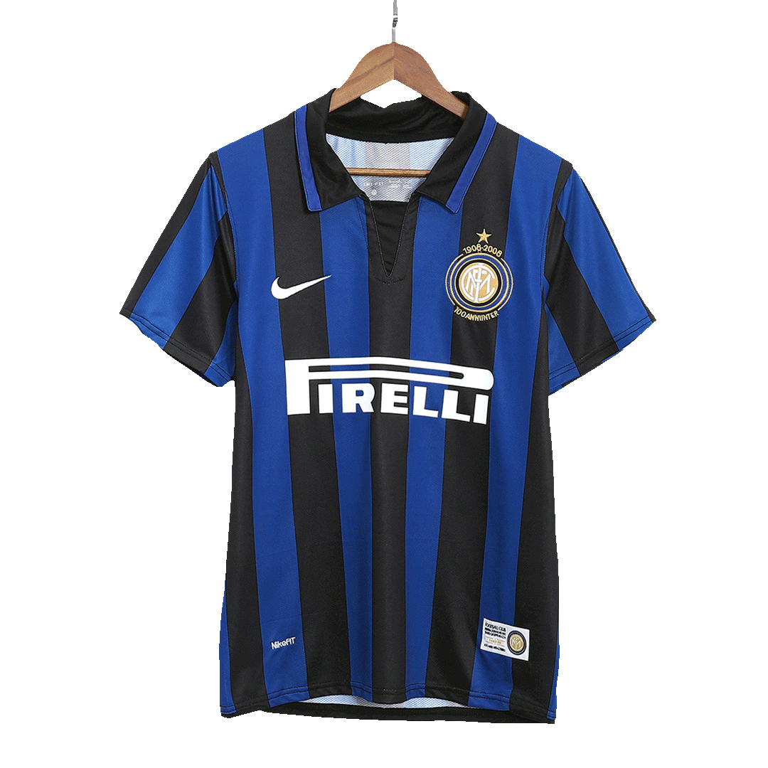 Retro Inter Milan Thuisshirt 2007/08 - 100-jarig jubileum