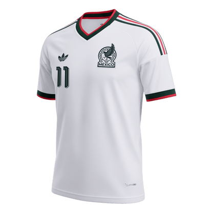 S.GIMENEZ #11 Mexique Extérieur Maillot - Coupe du Monde 2026 Blanc