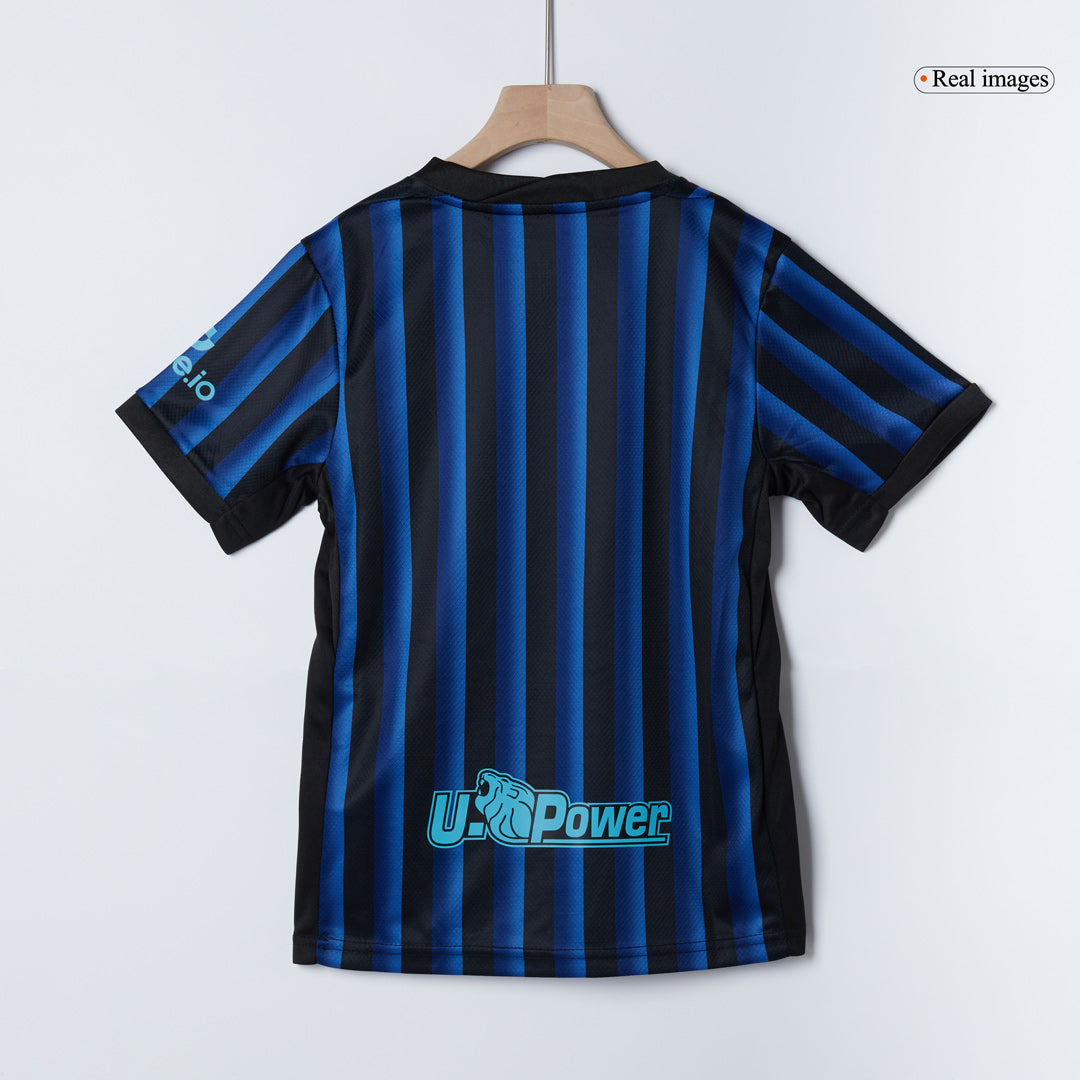 Inter Milan Thuistenue Kit 2025/26 Kinderen Blauw&Zwart