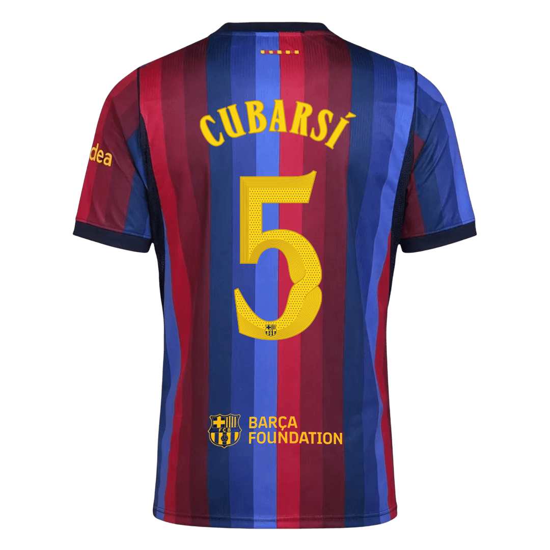 CUBARSÍ #5 Barcelone Domicile Maillot 2026/27 Blue&Garnet - UCL