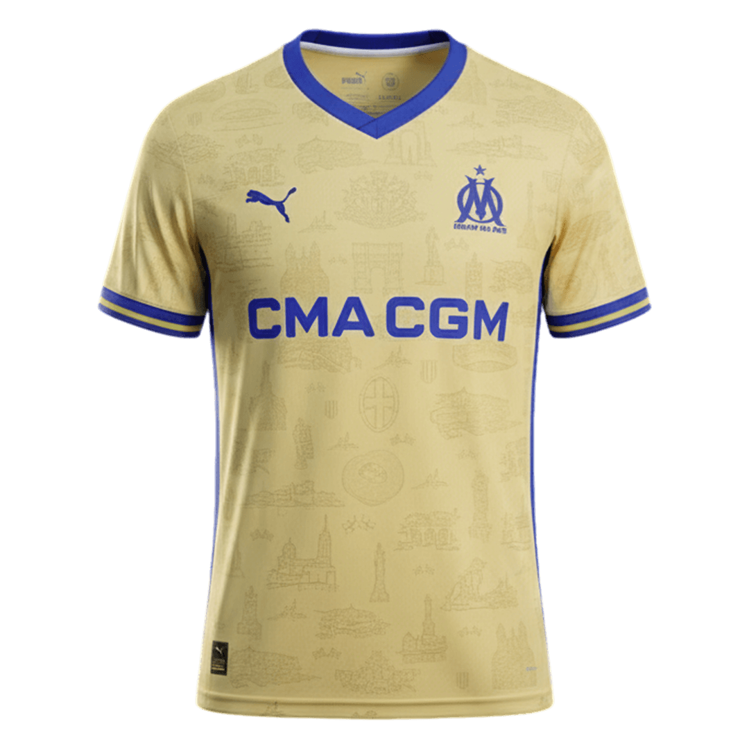 Olympique de Marseille Vierde Tenue 2025/26 Geel