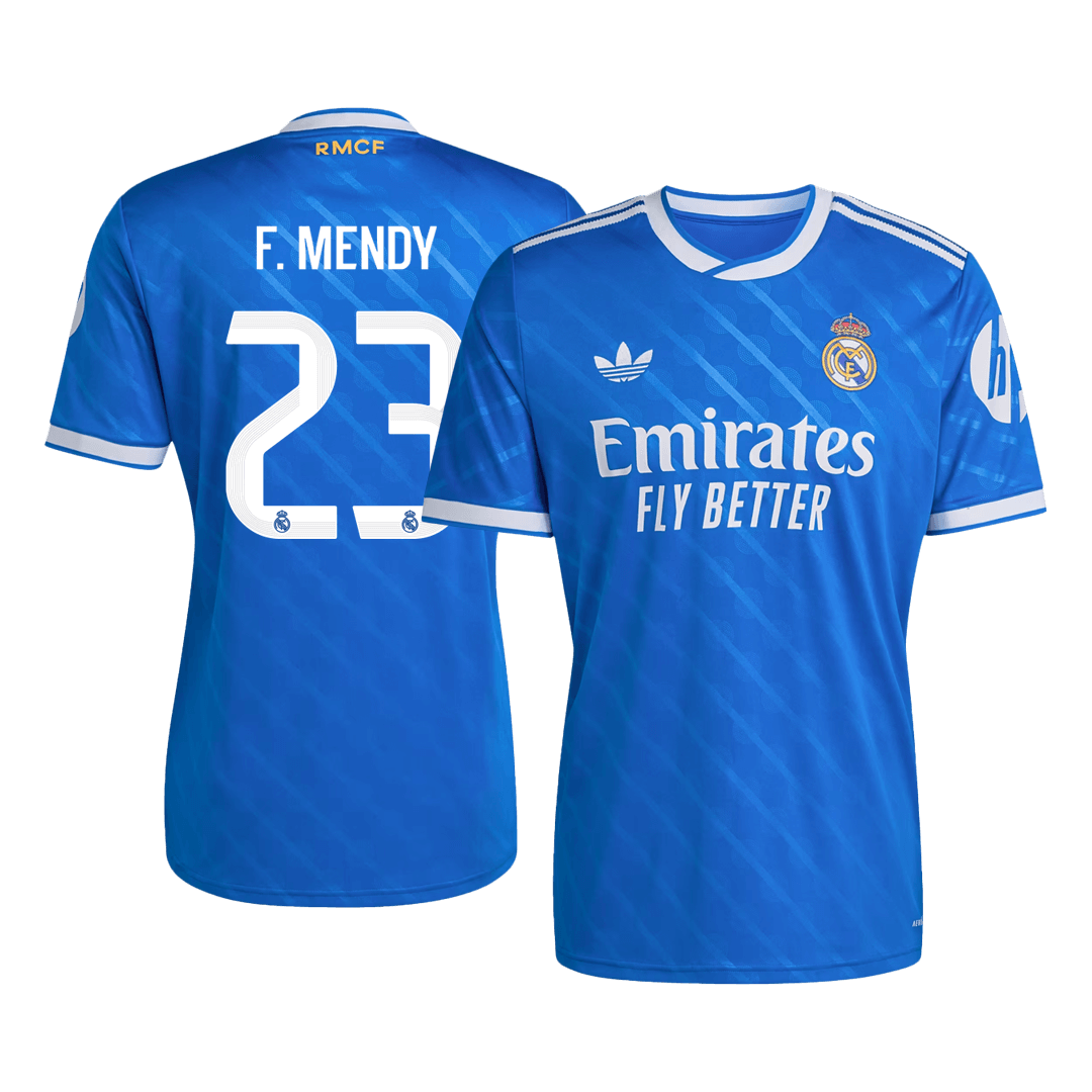 F. MENDY #23 Real Madrid Derde Thuisshirt 2025/26 Blauw
