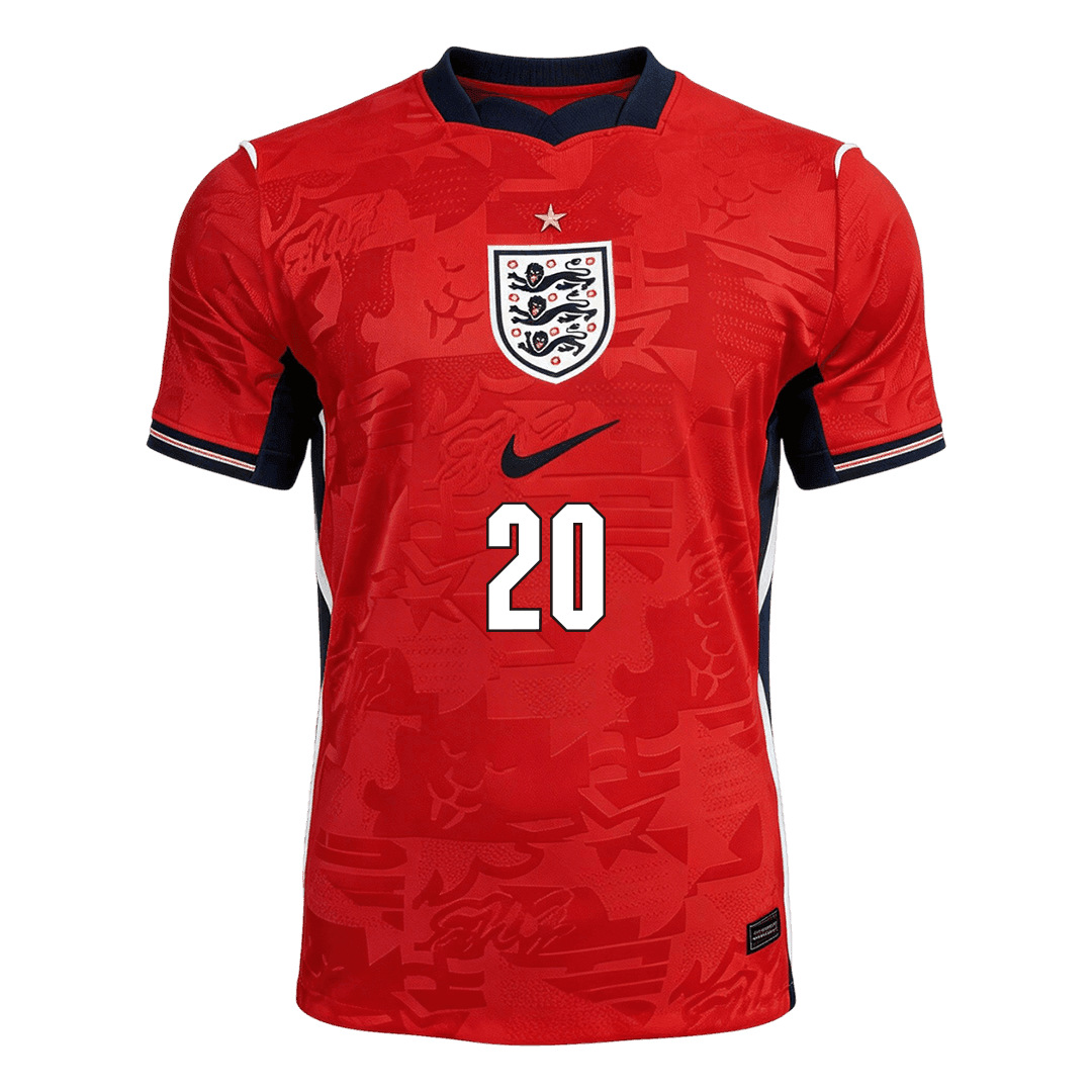 PALMER #20 Engeland Uitshirt - Wereldkampioenschap 2026 Rood