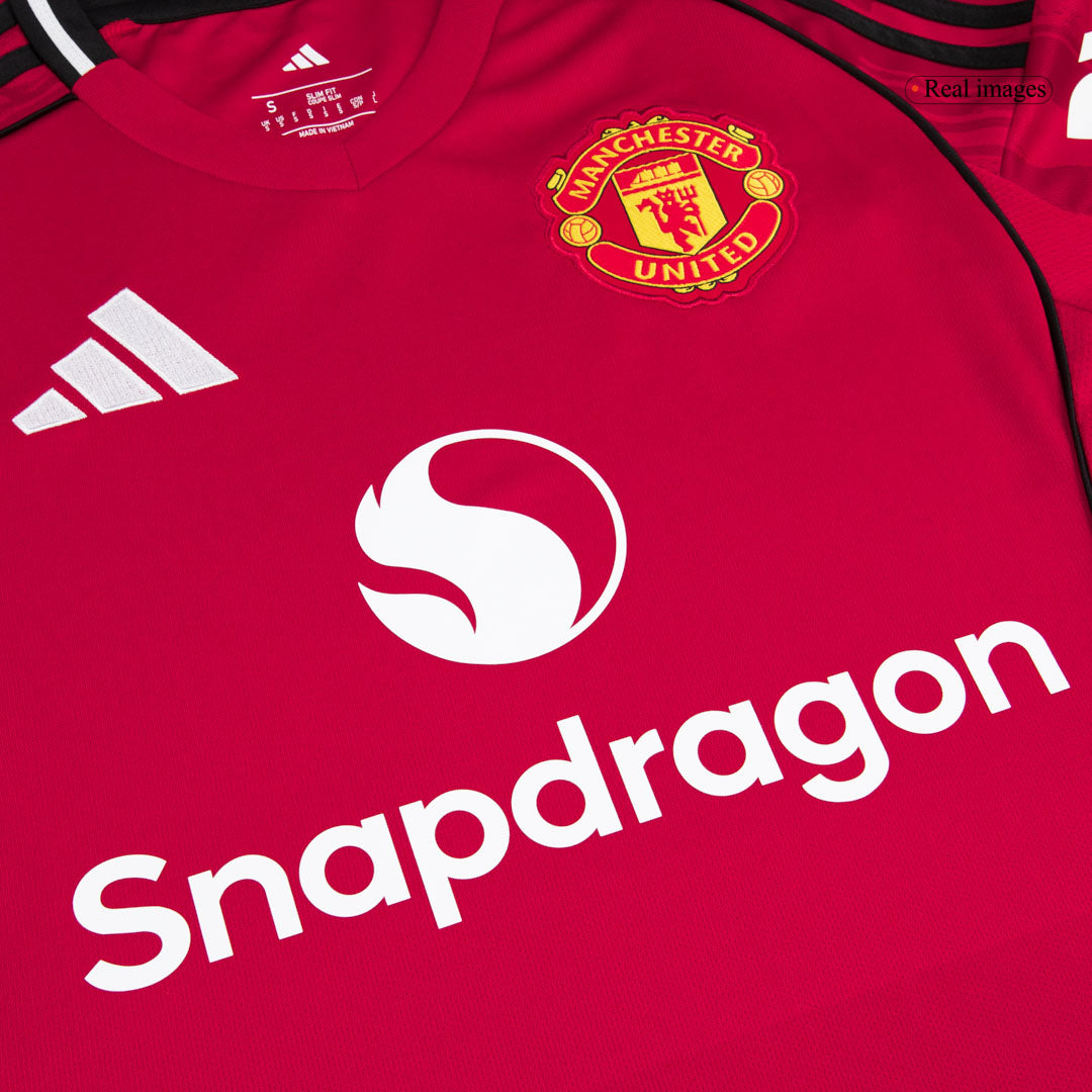 Manchester United Domicile Maillot Kit 2025/26 Rouge - Super