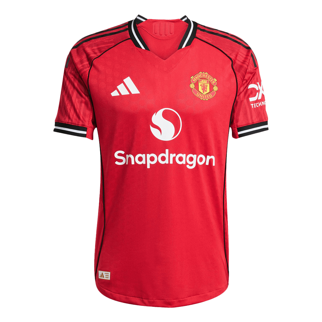 B.FERNANDES #8 Manchester United Thuisshirt 2025/26 Authentiek
