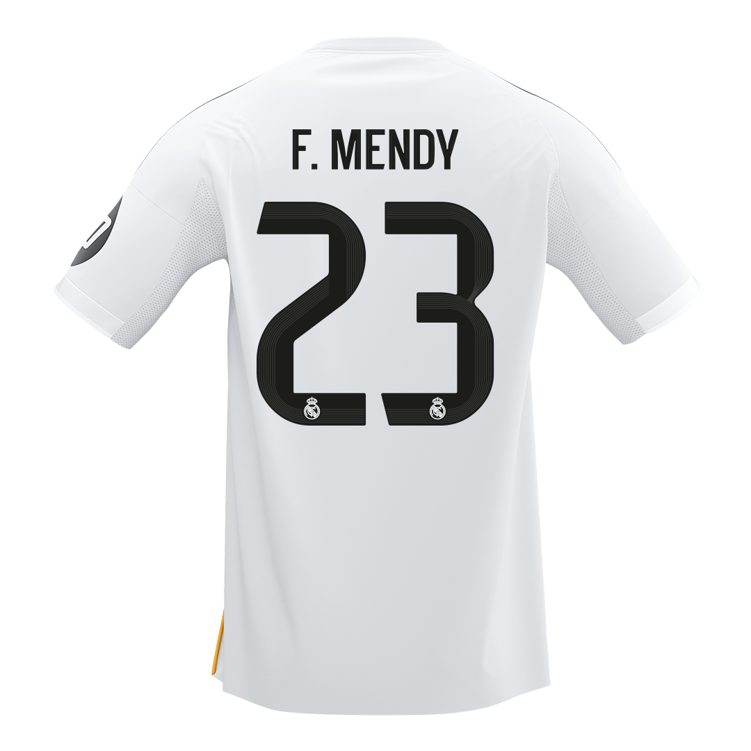 F.MENDY #23 Real Madrid Thuisshirt 2025/26 Wit - Super