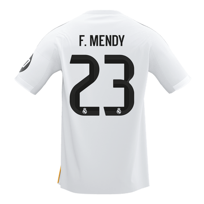 F.MENDY #23 Real Madrid Thuisshirt 2025/26 Wit - Super