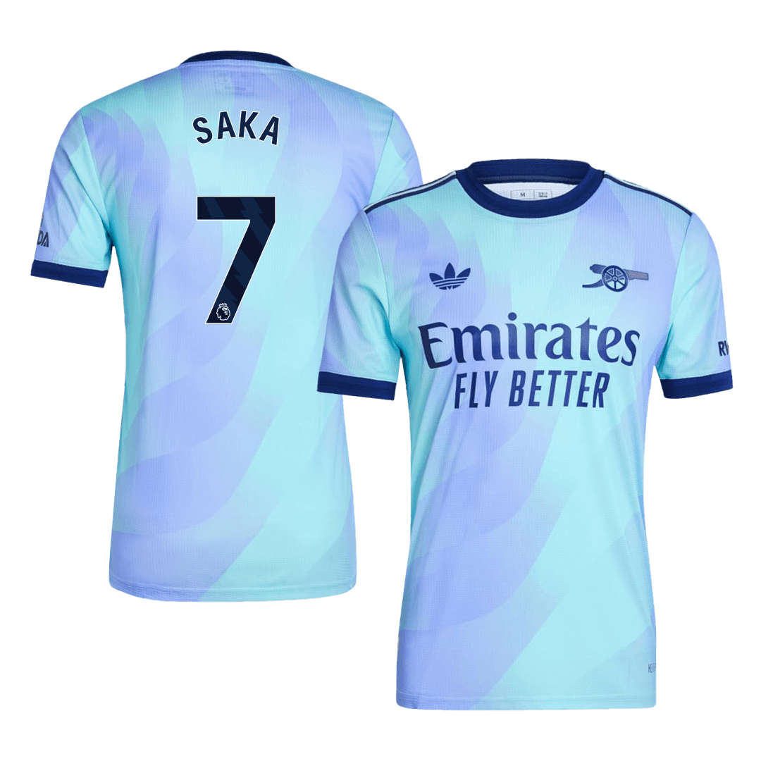 SAKA #7 Arsenal Derde Thuisshirt 2024/25 Authentiek