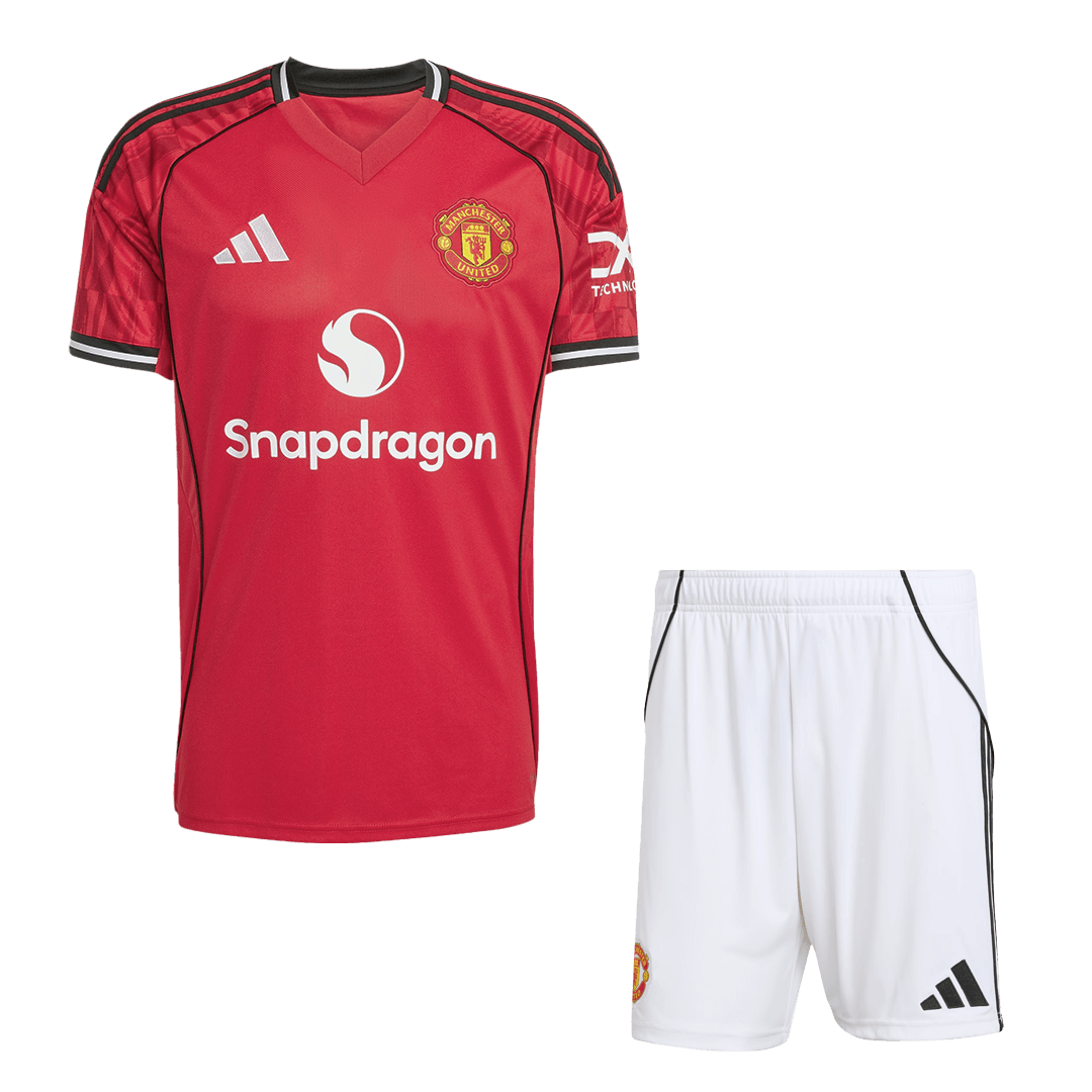 Manchester United Thuisshirt Tenue 2025/26 Rood