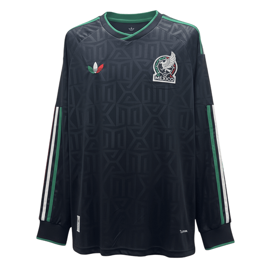Mexico Thuisshirt Lange Mouwen - WK 2026 Zwart Grote Maat