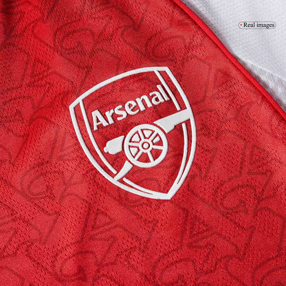 SALIBA #2 Arsenal Thuisshirt 2025/26 Rood Authentiek