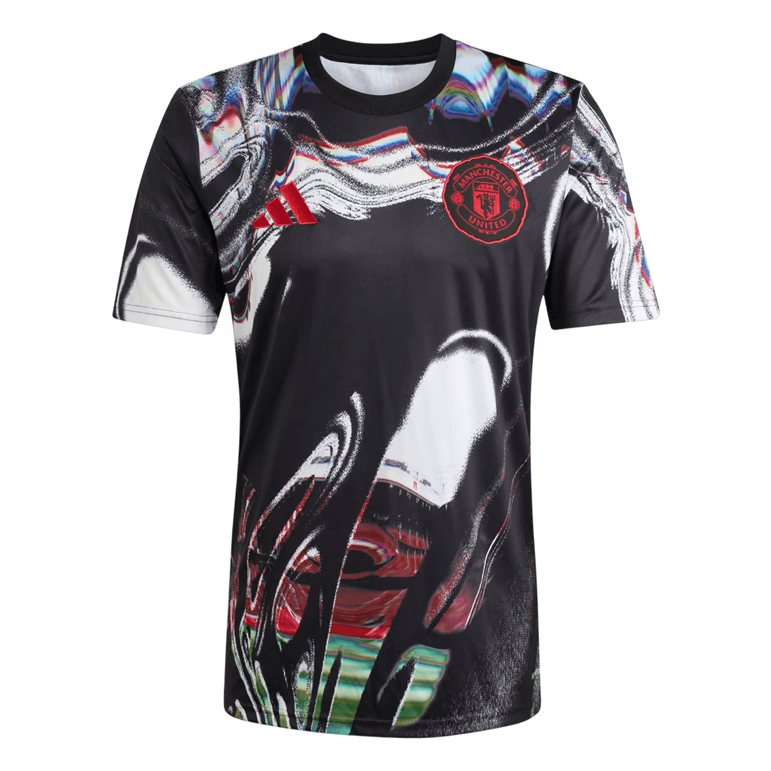 Manchester United Pre-Match Shirt 2025/26 Zwart Grote Maat