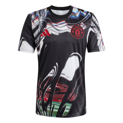 Manchester United Pre-Match Shirt 2025/26 Zwart Grote Maat