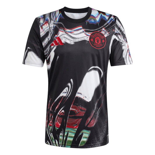 Manchester United Pre-Match Shirt 2025/26 Zwart Grote Maat