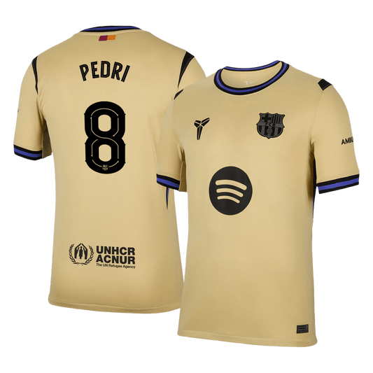 PEDRI #8 Barcelona Uit Thuisshirt 2025/26 Geel - UCL