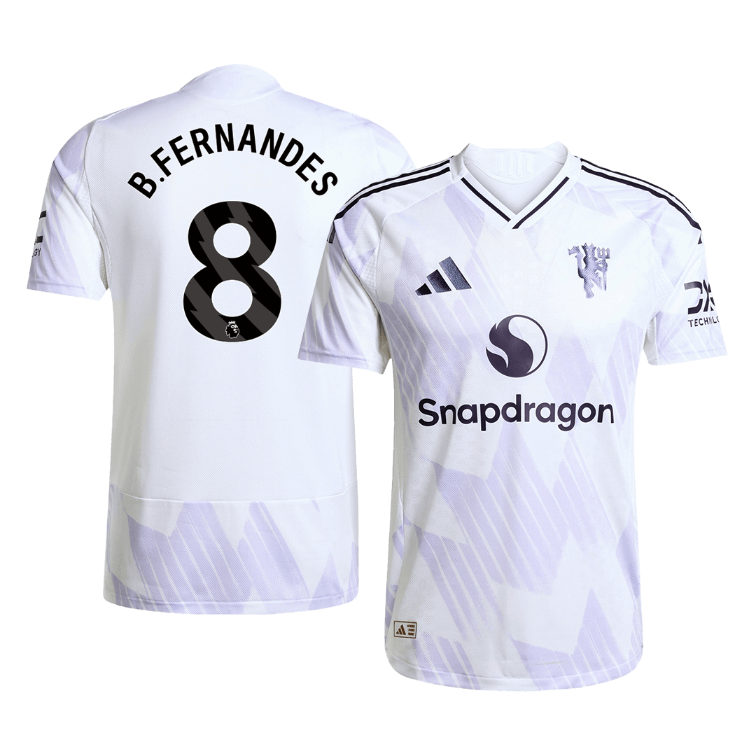 B.FERNANDES #8 Manchester United Uit Thuisshirt 2025/26 Authentiek