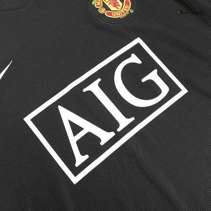 Retro Manchester United Uitshirt Lange Mouwen 2007/08