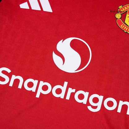 B.FERNANDES #8 Manchester United Thuisshirt 2025/26 Authentiek