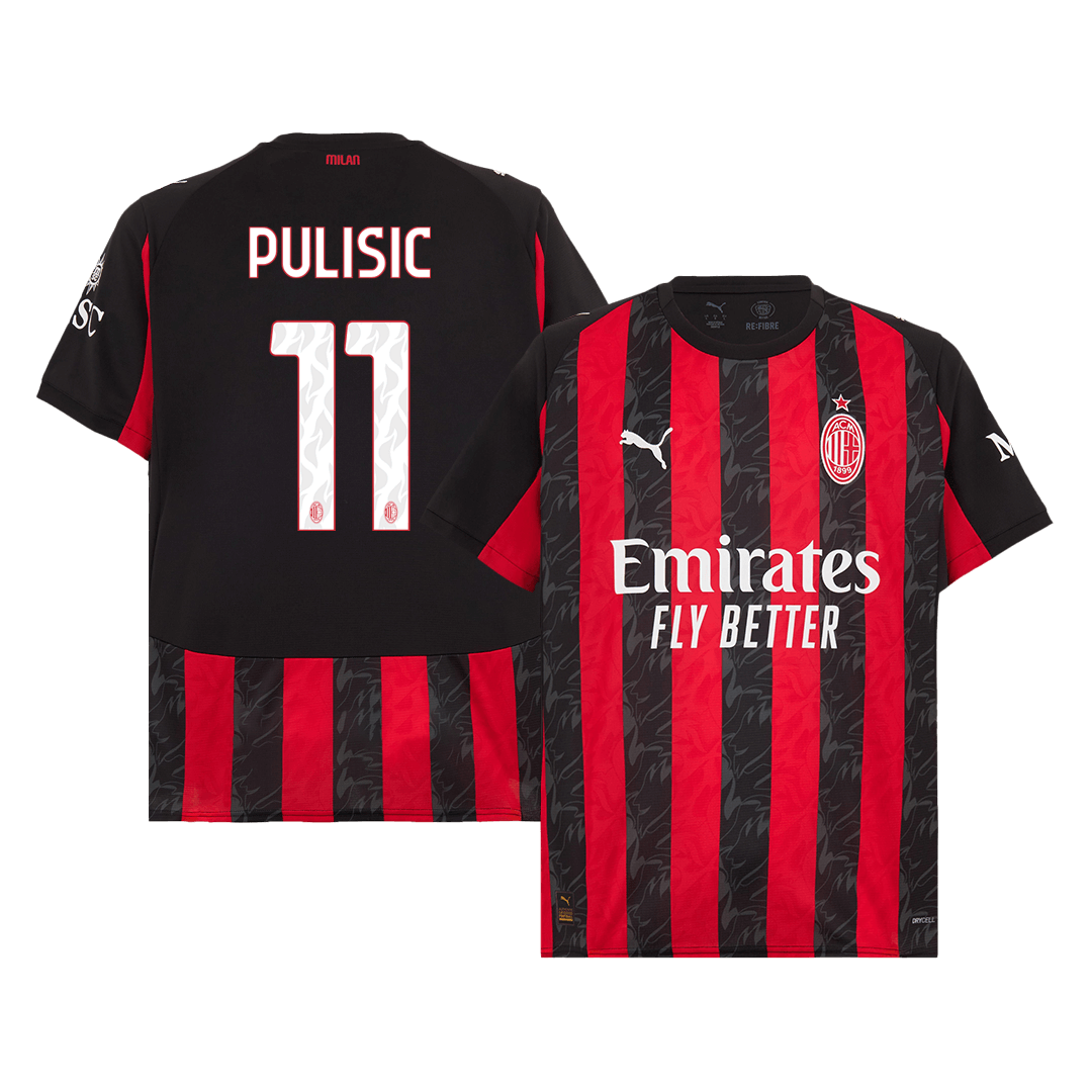 PULISIC #11 AC Milan Thuisshirt 2025/26 Grote Maten