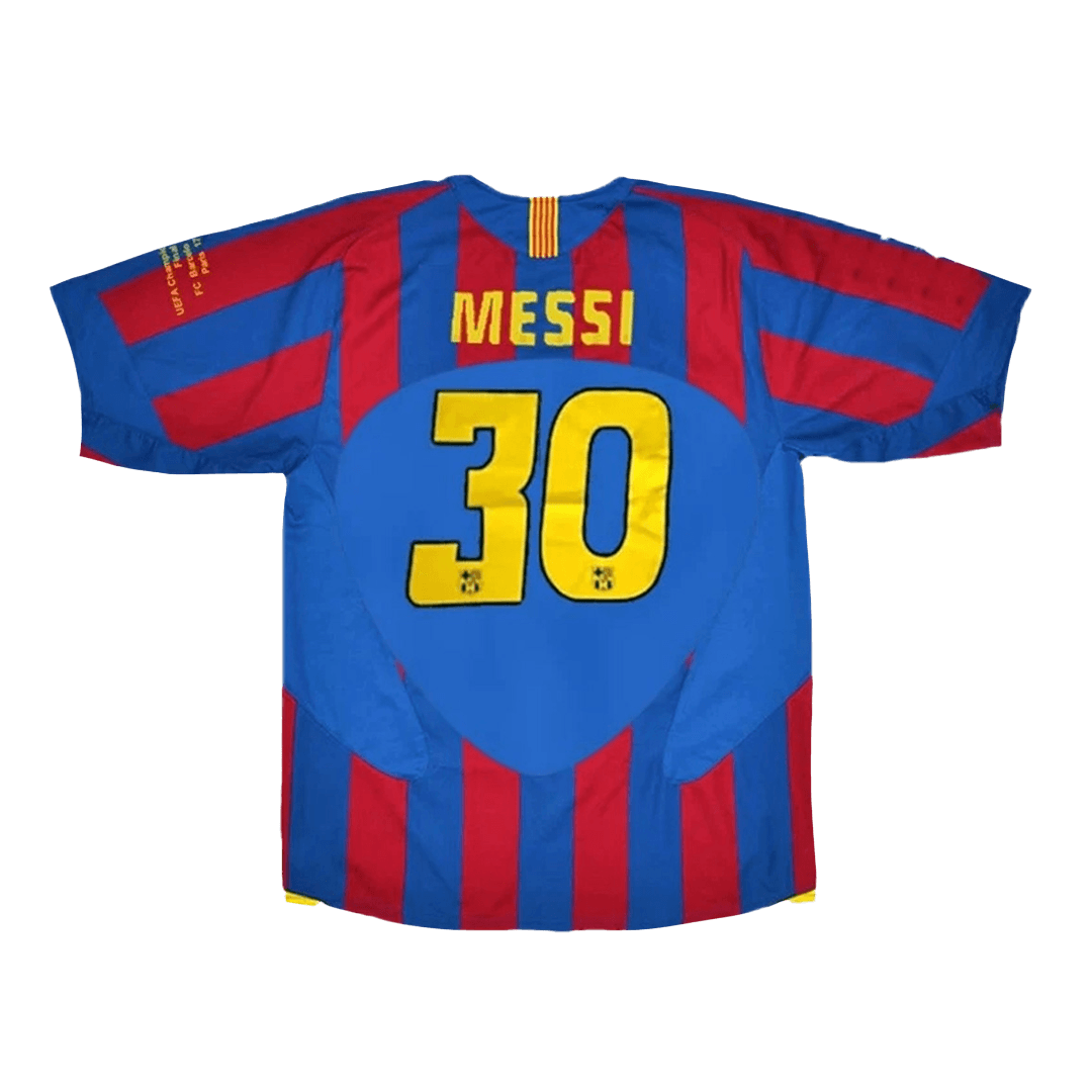 Retro MESSI #30 Barcelona Thuis Tenue 2005/06 - UCL Finale