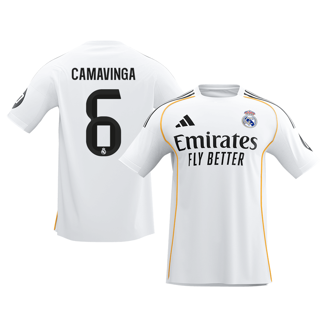 CAMAVINGA #6 Real Madrid Thuisshirt 2025/26 Wit - Super