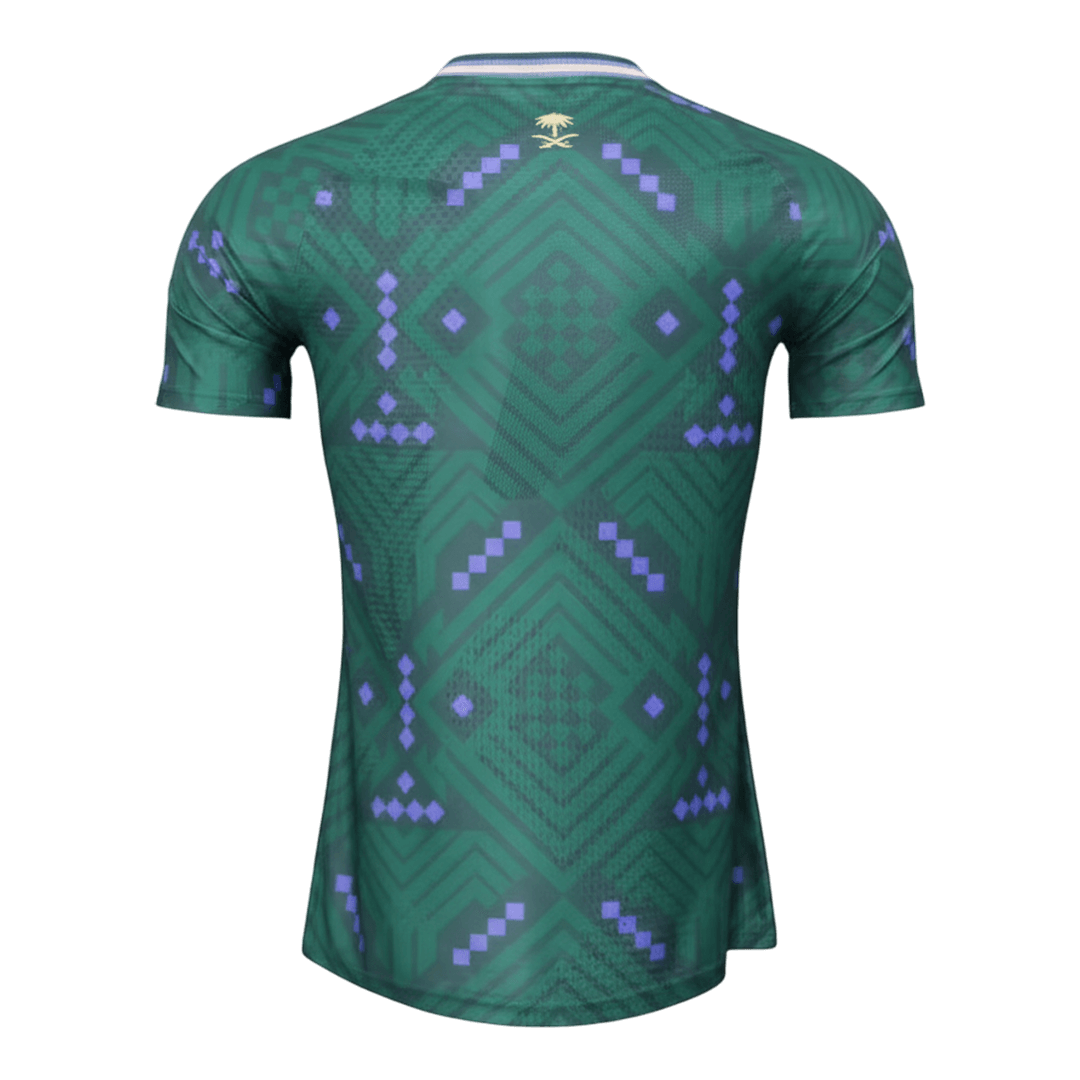 Saoedi-Arabië Thuisshirt - Wereldkampioenschap 2026 Groene Speler